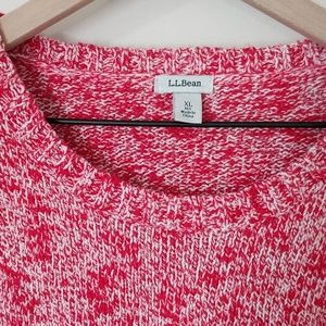 L.L.Bean chunky marled cotton preppy sweater